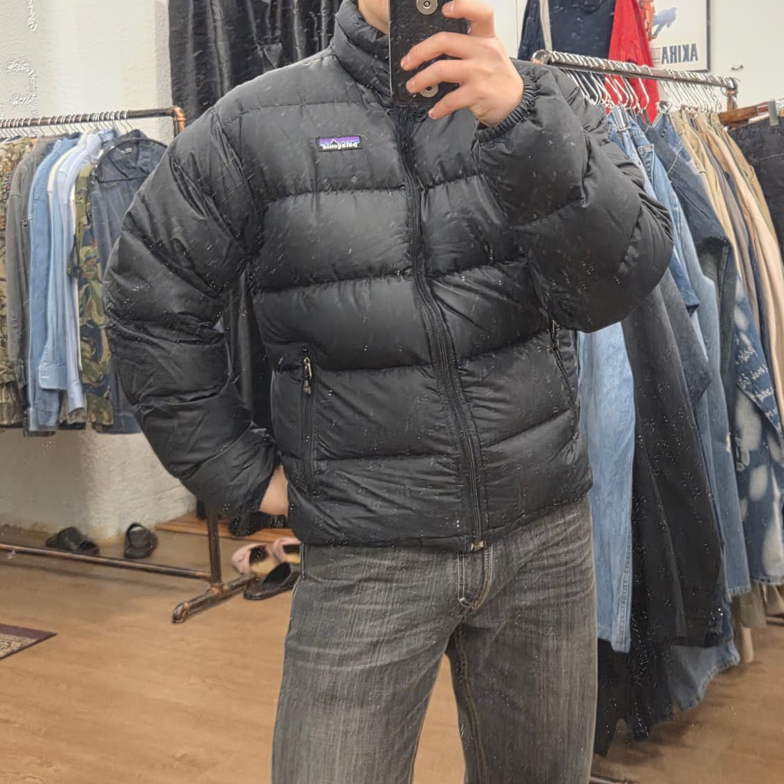 파타고니아 패커블 다운 자켓 패커블 패딩 블랙 s 상품이미지7