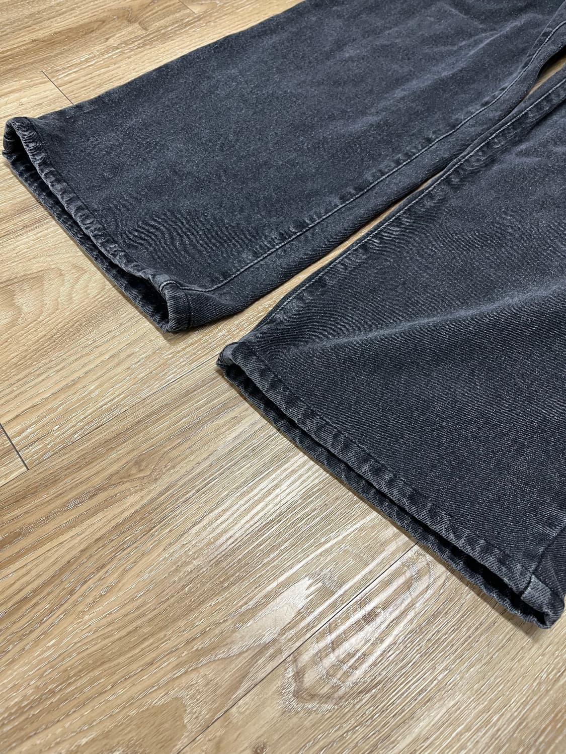 비뮤즈 맨션 와이드 흑청바지 27 상품이미지5