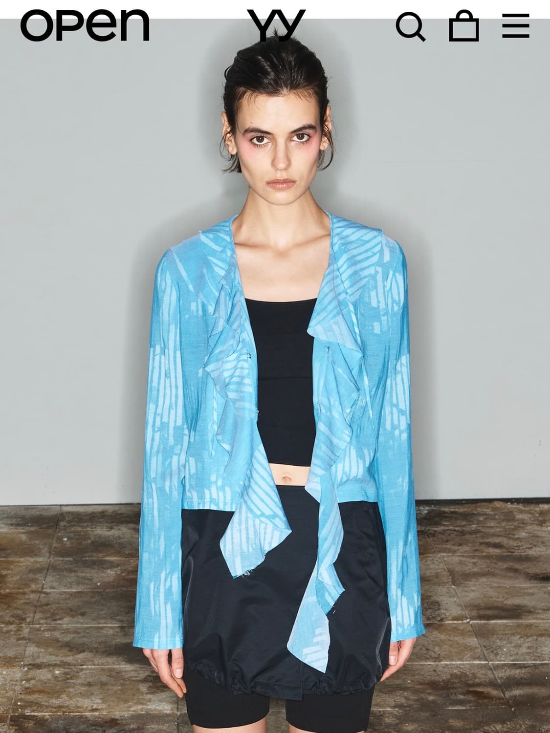 Open yy 오픈와이와이 블라우스 새상품 2사이즈 판매 상품이미지1