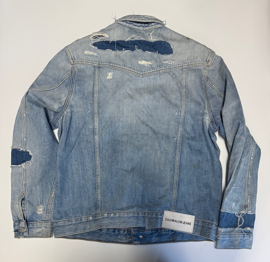 캘빈클라인 CK 빈티지 패치워크 이태리 데님자켓 L 상품이미지2