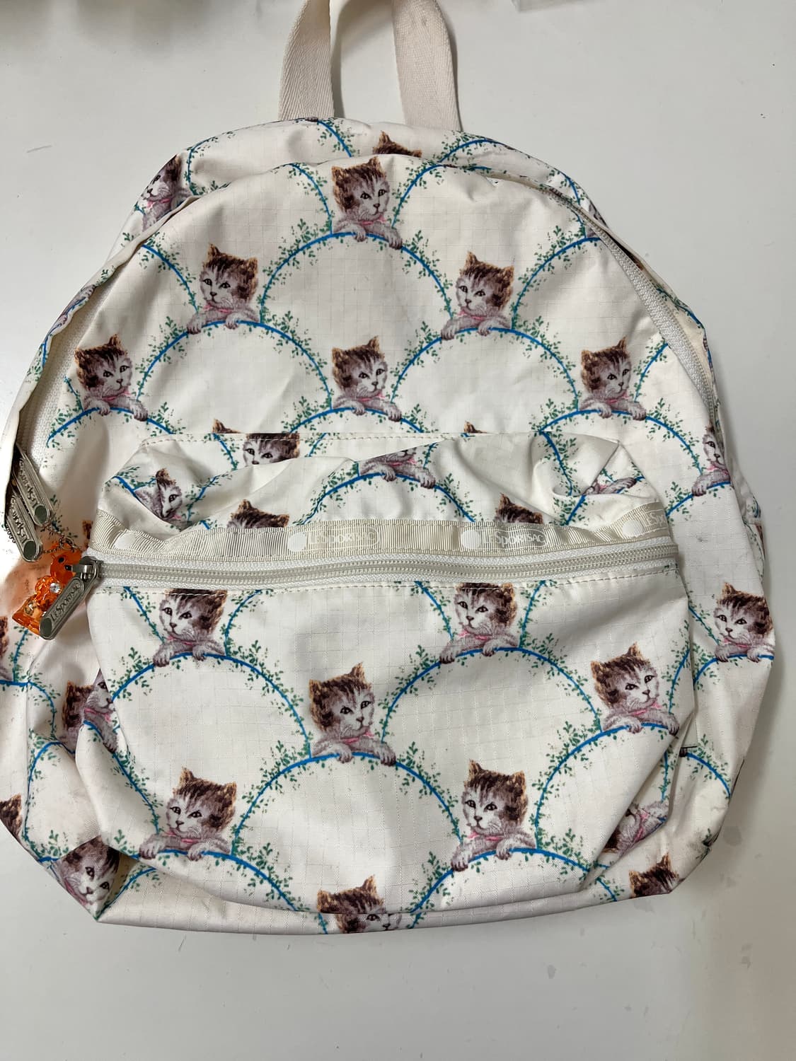 폴앤조 x 레스포삭 고양이 백팩 -아이보리 🍨 상품이미지10