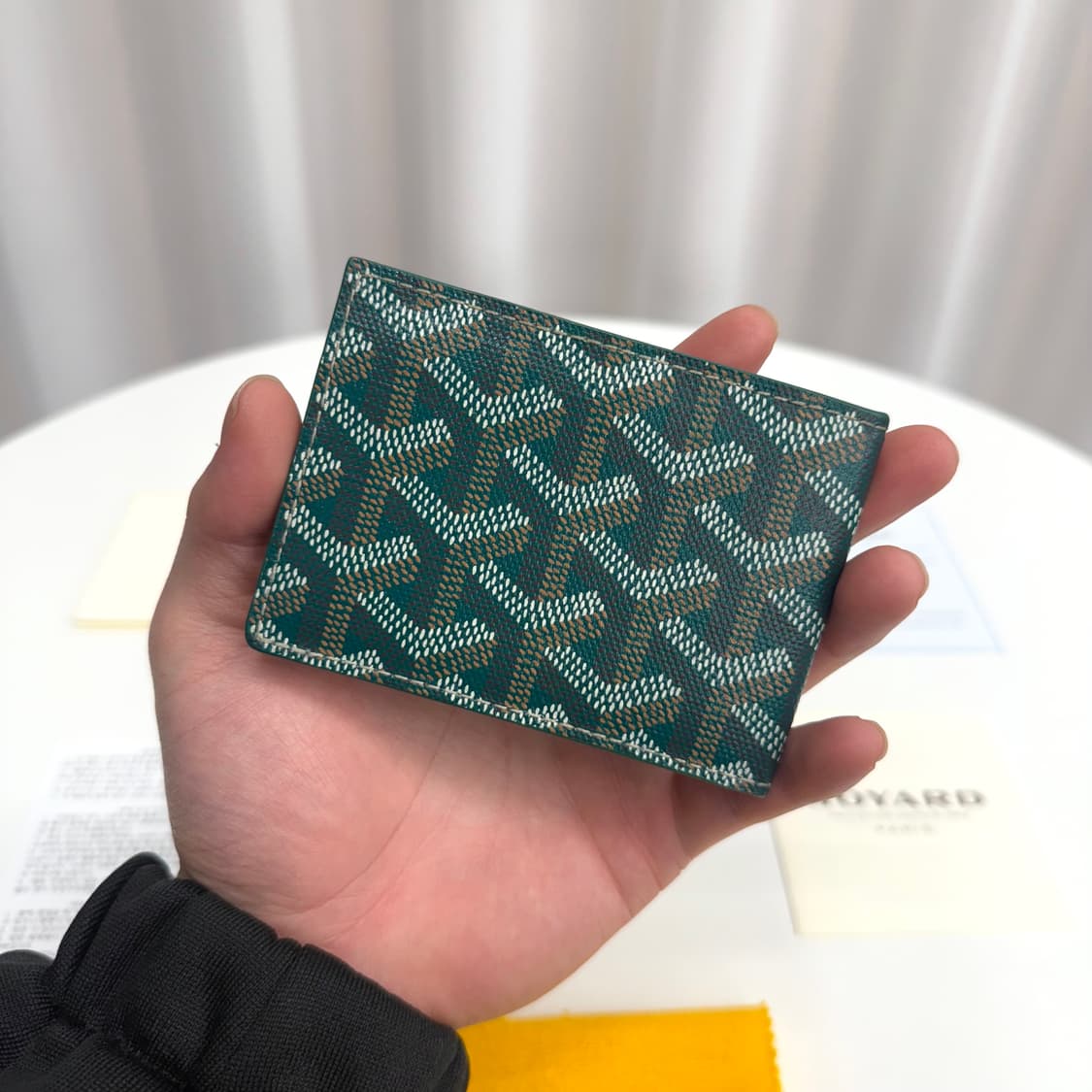 [새상품급] 고야드 인서트 카드지갑 그린 상품이미지3