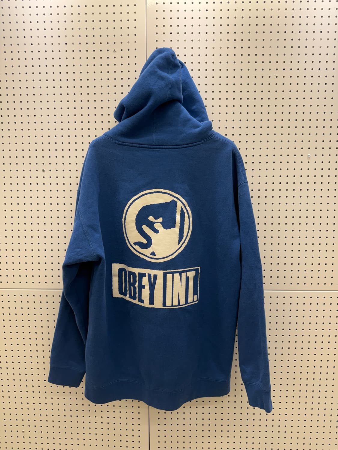 오베이 백로고 스레이트 블루 후드티 U1192 상품이미지3