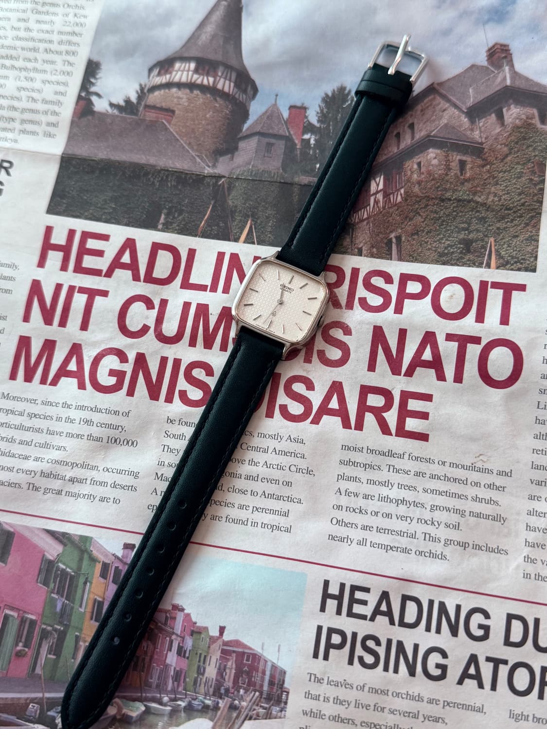 세이코 Seiko 쿼츠 스퀘어 상품이미지2