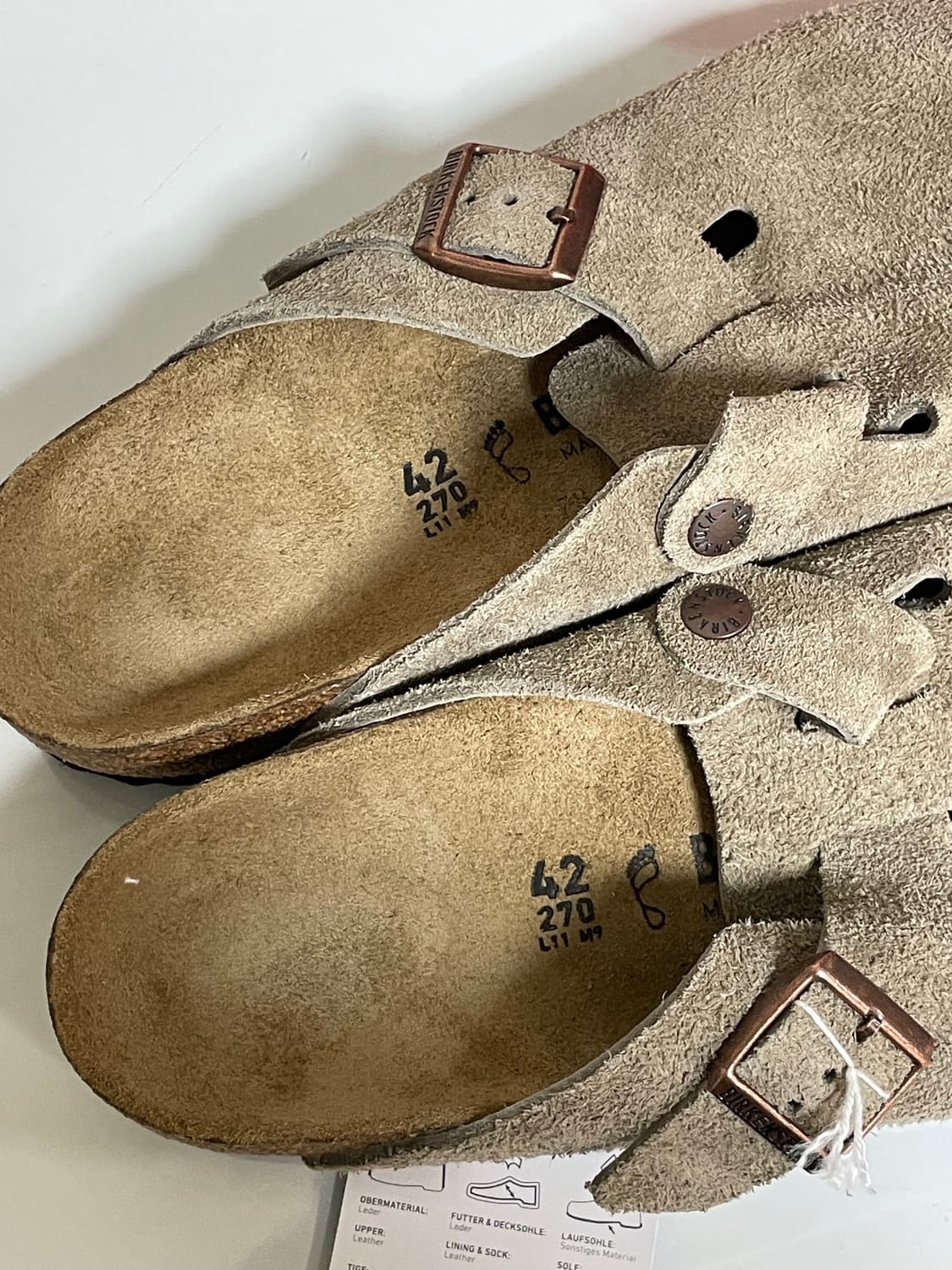 버켄스탁 보스턴 소프트 풋베드 토프 - 레귤러 상품이미지4