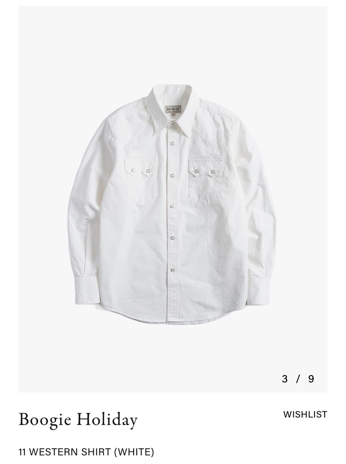 [M] 부기 홀리데이 웨스턴 셔츠 상품이미지1