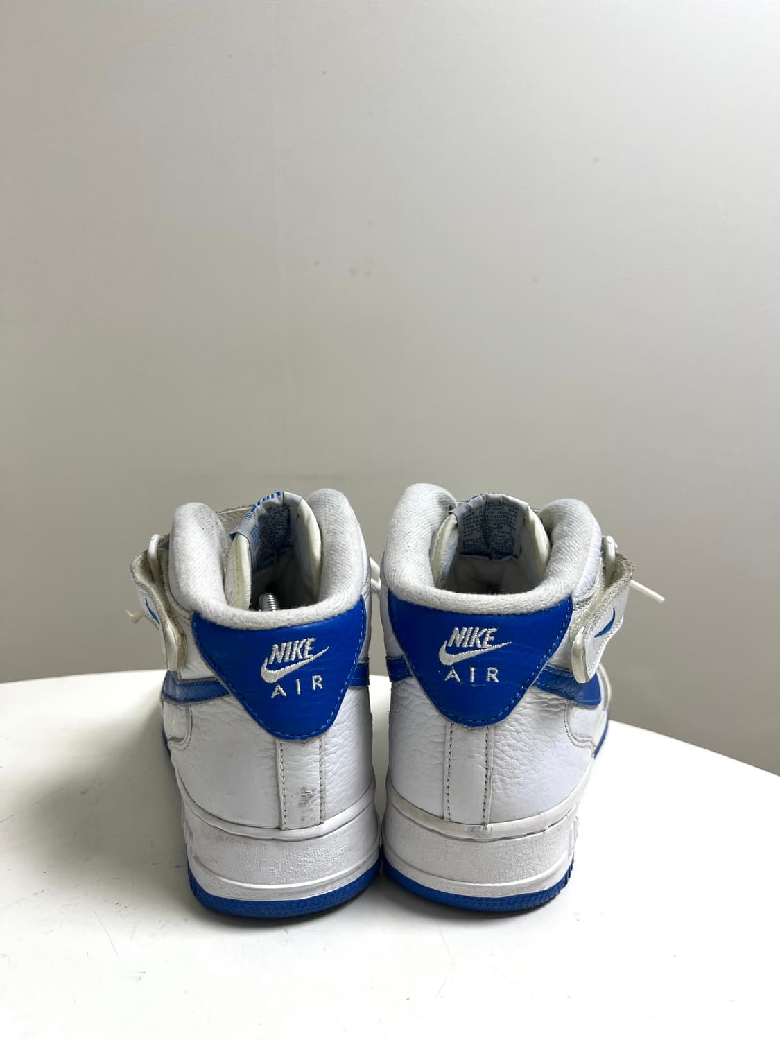 [275] 나이키 에어 포스 원 미드 흰파 쭈글이가죽 상품이미지5