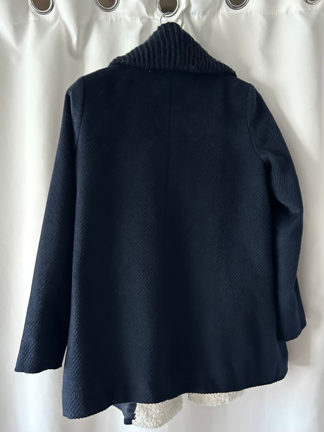 니트 하이넥 버튼 코트 상품이미지6