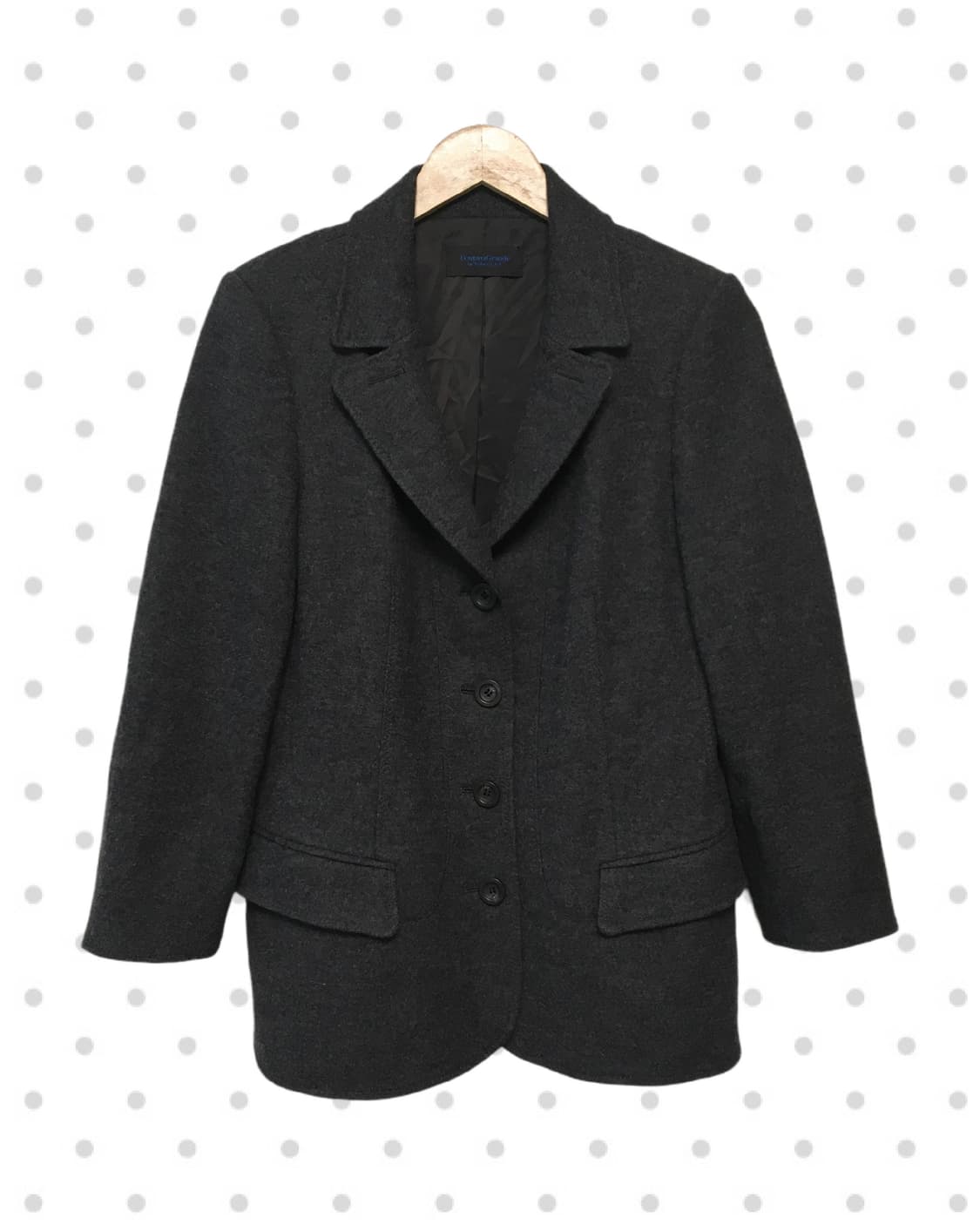 vintage wool blazer jacket charcoal 상품이미지4