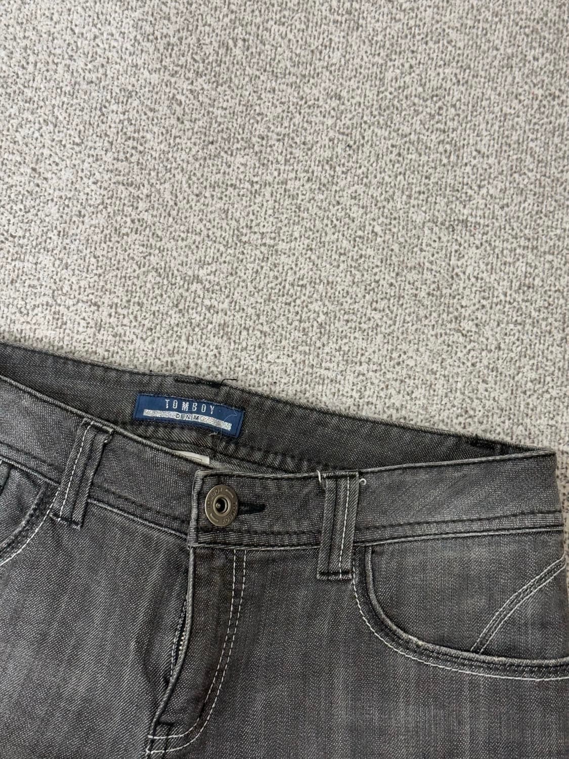 빈티지 흑청 부츠컷 데님팬츠 상품이미지5