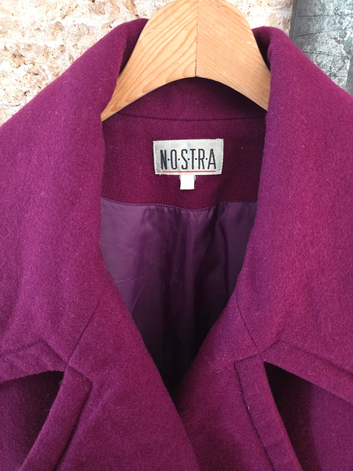 NOSTRA(노스트라) 퍼플 세미크롭 모직자켓 상품이미지3