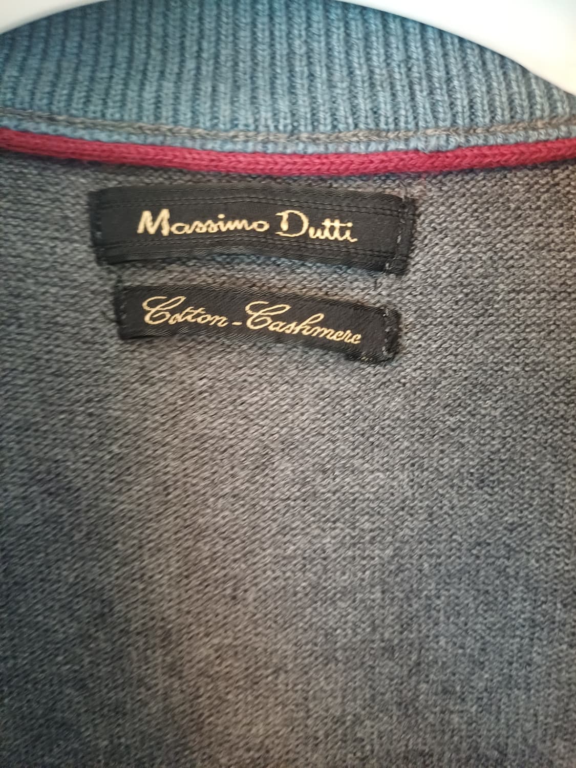 [XL] 마시모 두띠(Massimo Dutti) 코튼 캐시미어 쿼터 집업 상품이미지5