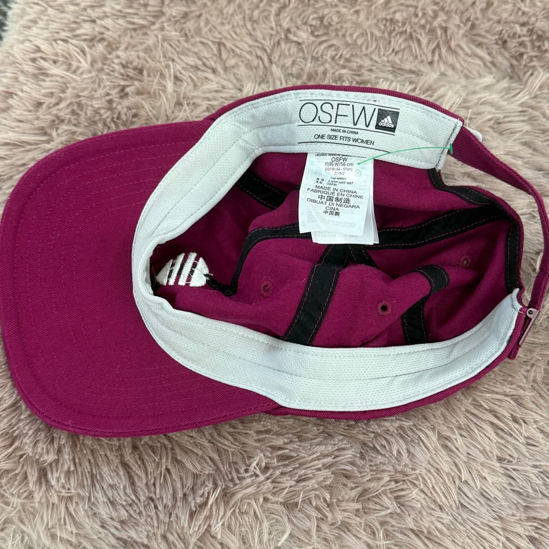 아디다스 남녀공용 스트라이프 하트 볼캡 퍼플 볼캡 os 상품이미지5