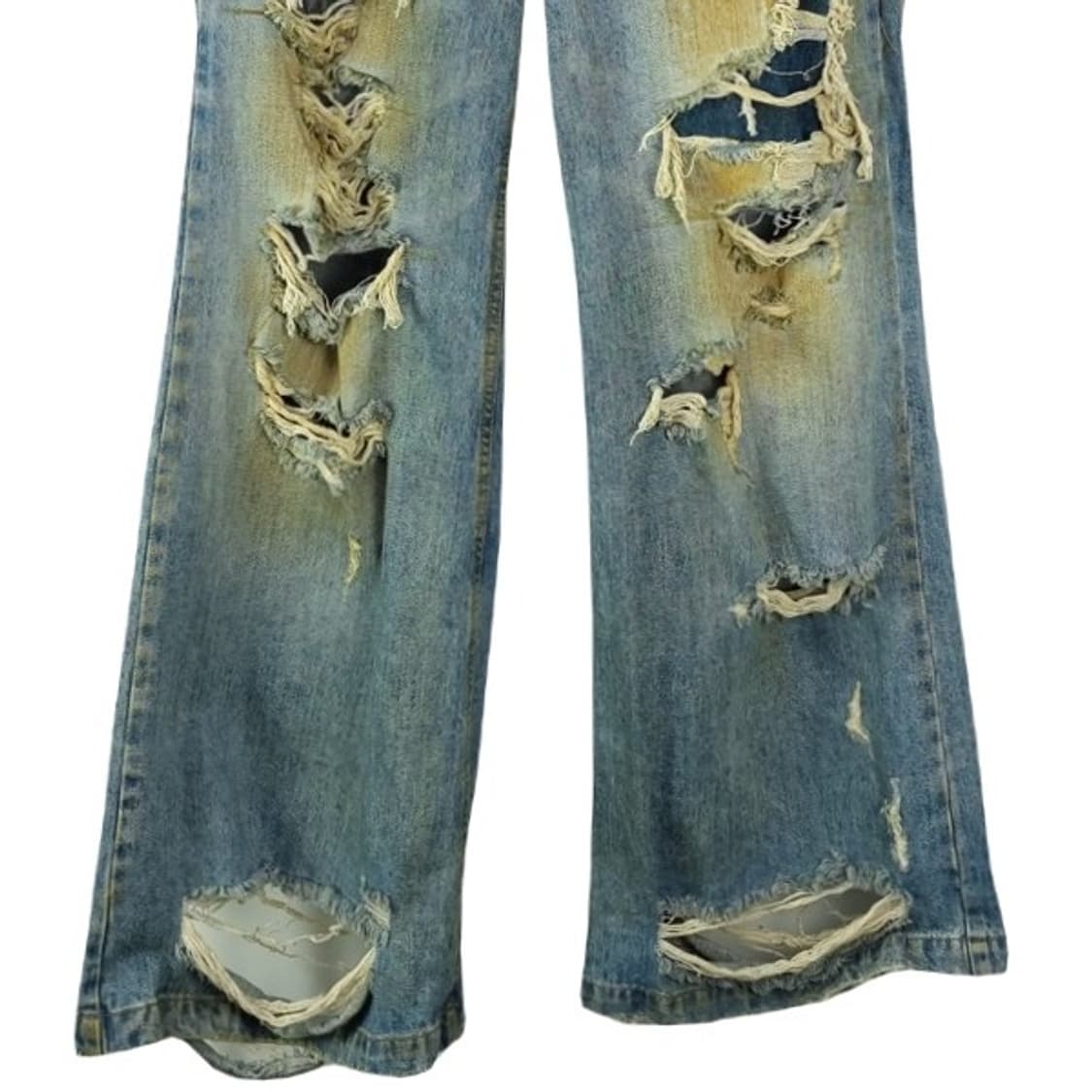 [선데이오프클럽] 더블 웨이스트 디스트레스드 진 더티 워시드 M20292 상품이미지5