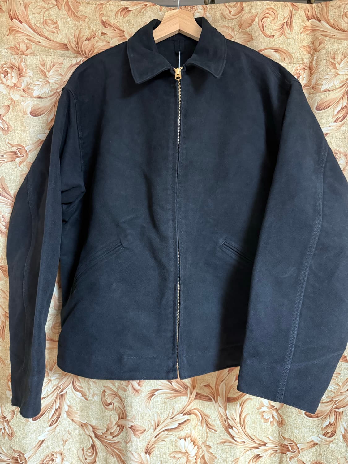 [3] 25aw 코모리 몰스킨 집업 숏 자켓  상품이미지1