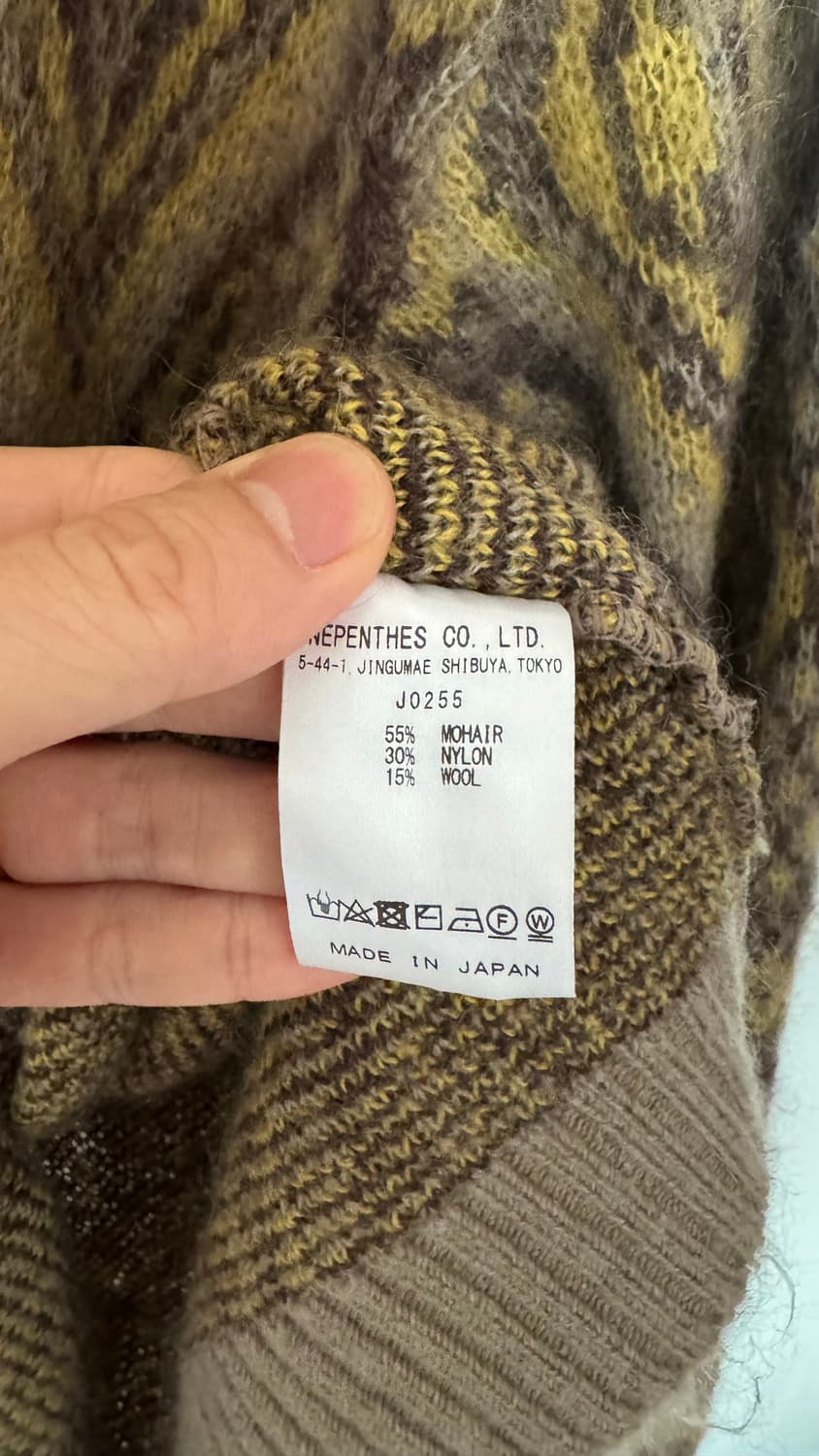 니들스 지오메트릭 모헤어 가디건 L needles cardigan 상품이미지4