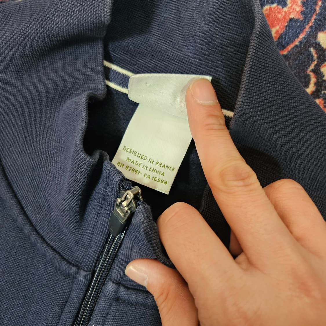 라코스테(LACOSTE) 코튼 저지 블루종 집업 자켓 9size 상품이미지5