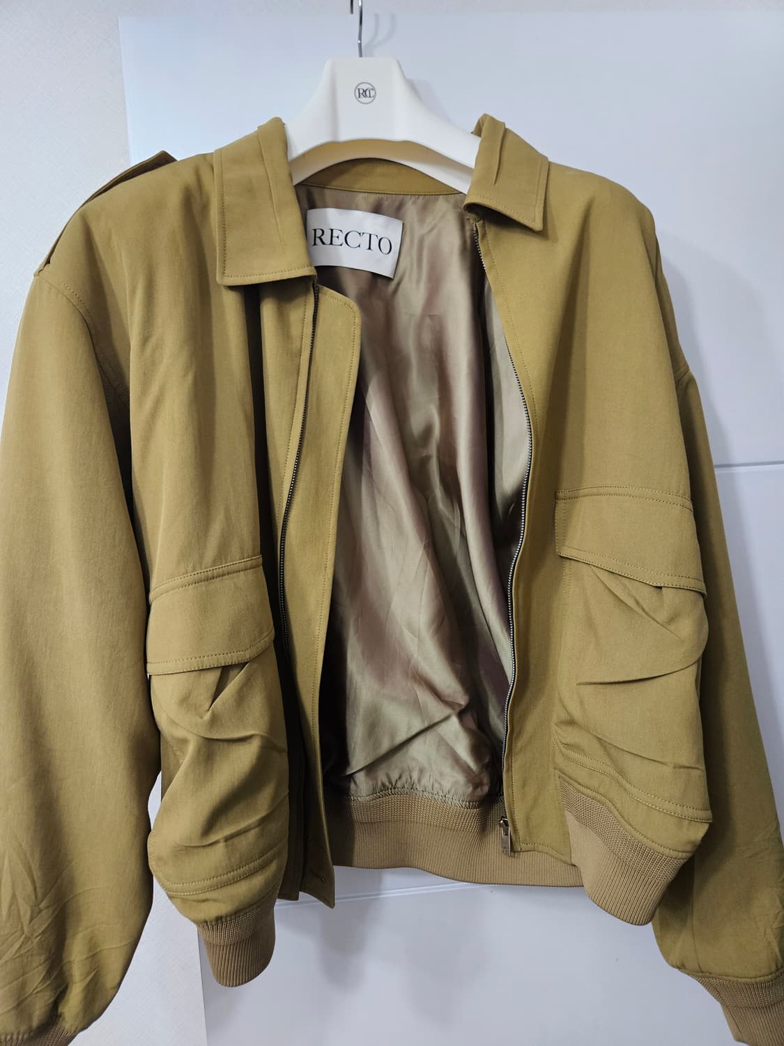 렉토 빈티지 올리브 자켓 상품이미지3