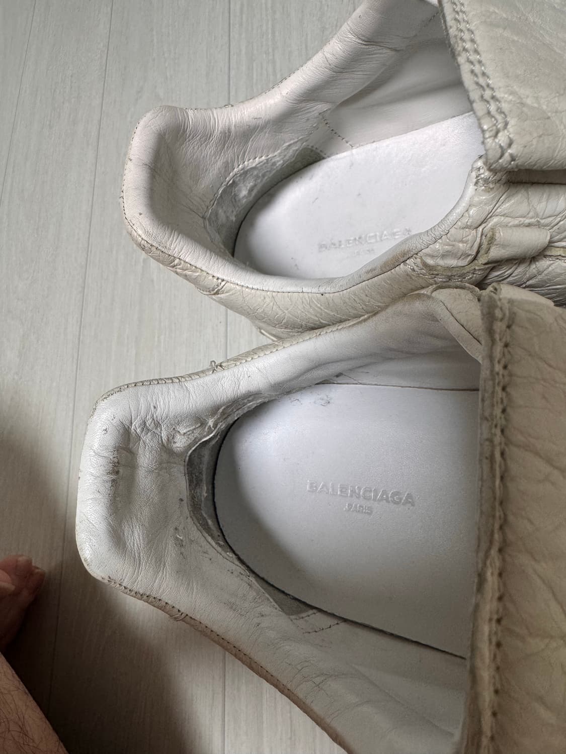 발렌시아가 아레나 화이트 스니커즈(42) 상품이미지5