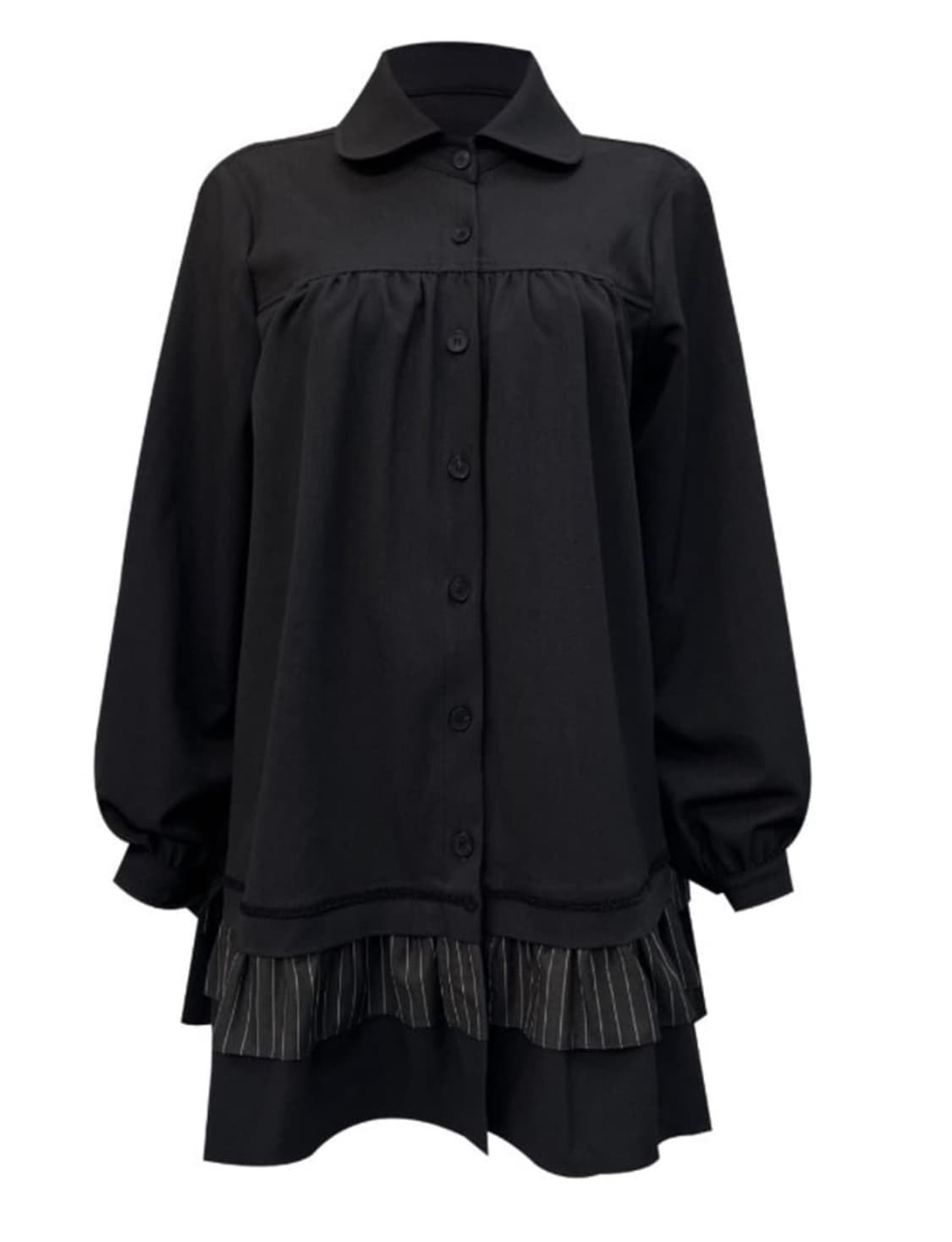 체메씨 striped frill 원피스 상품이미지1