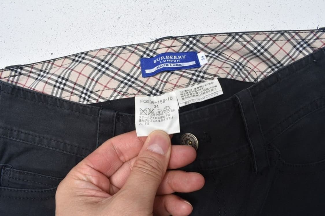 버버리 블루라벨 슬림핏 코튼 팬츠 M0028 상품이미지4