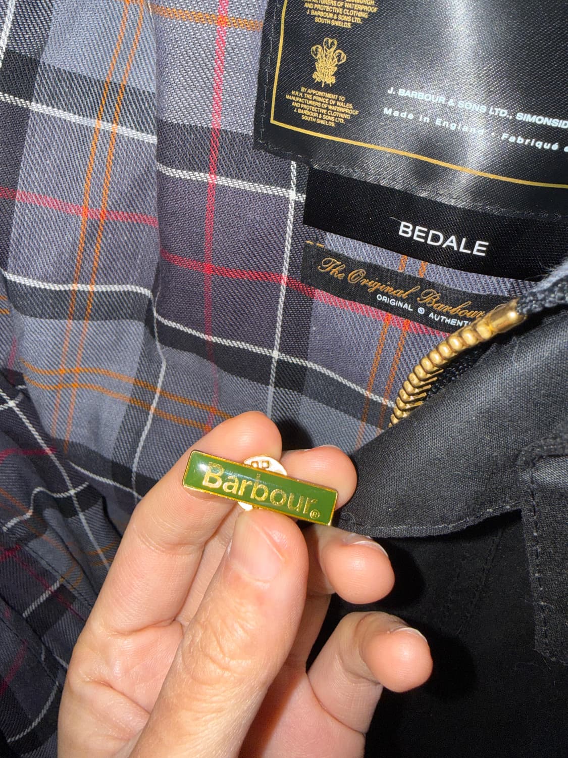 바버 비데일 왁스자켓 블랙 32사이즈 1회착 상품이미지5