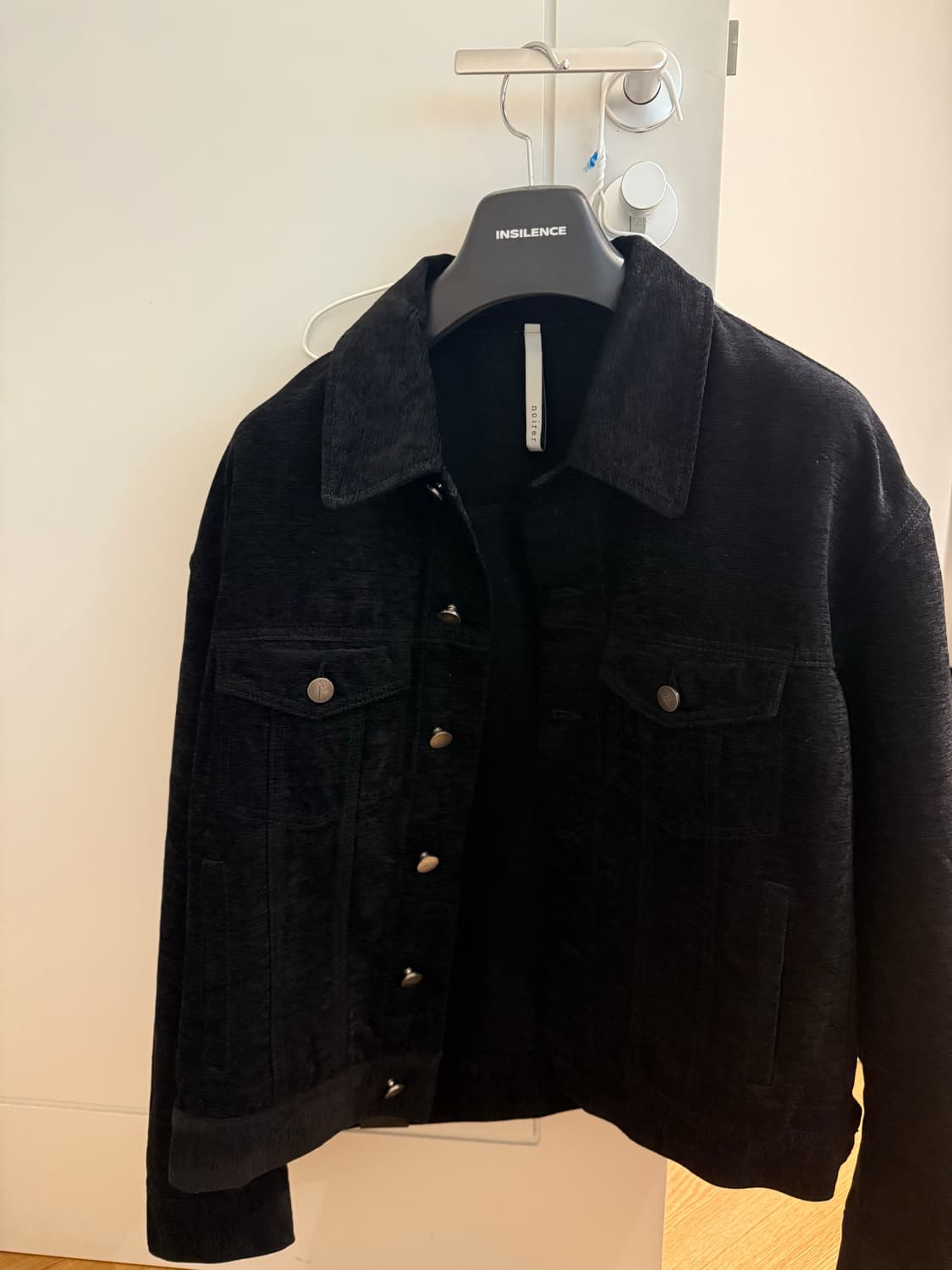 노이어 벨벳 텍스쳐 데님 트러커 자켓 48 상품이미지2