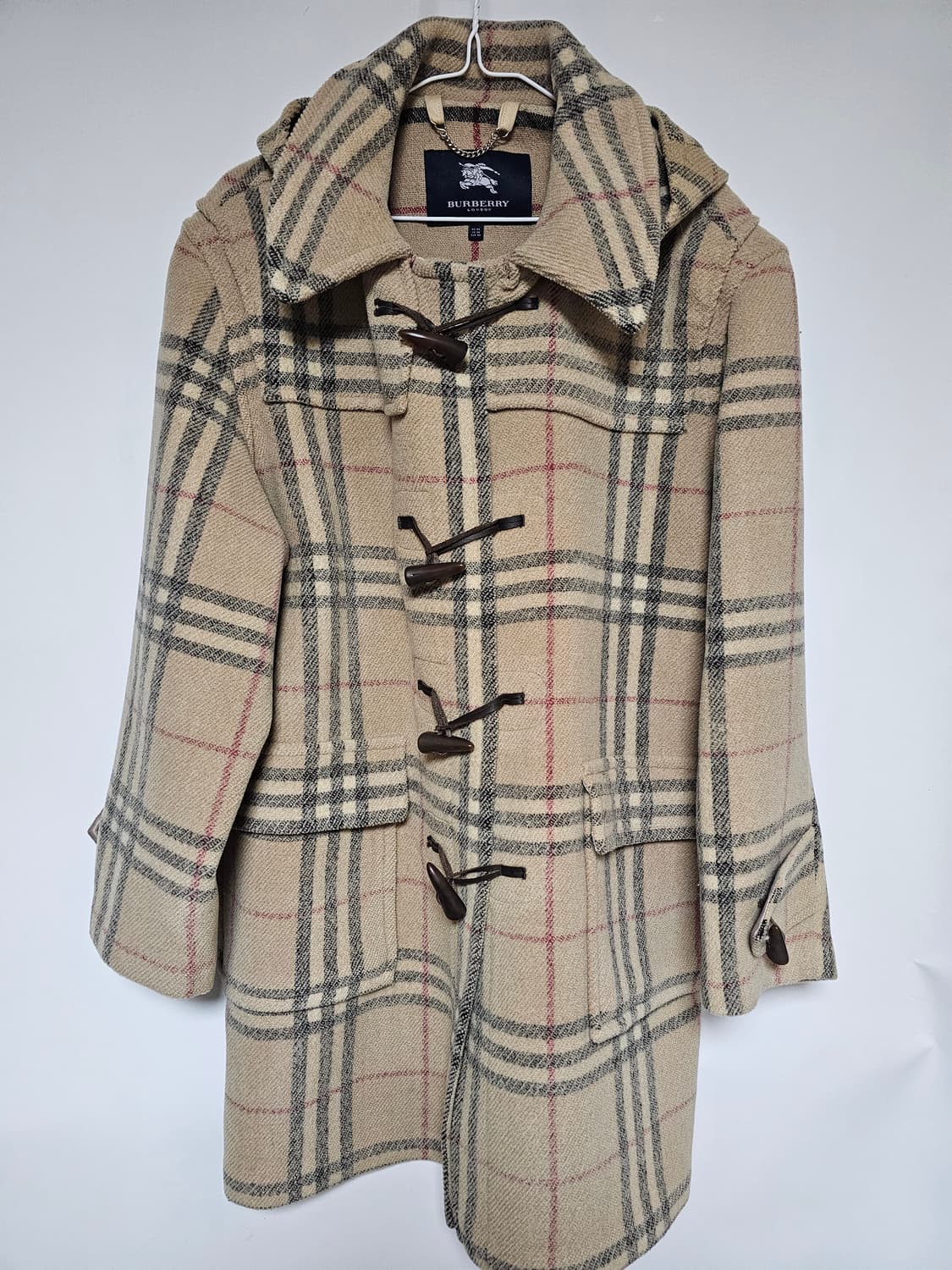 버버리체크더블코트 상품이미지1