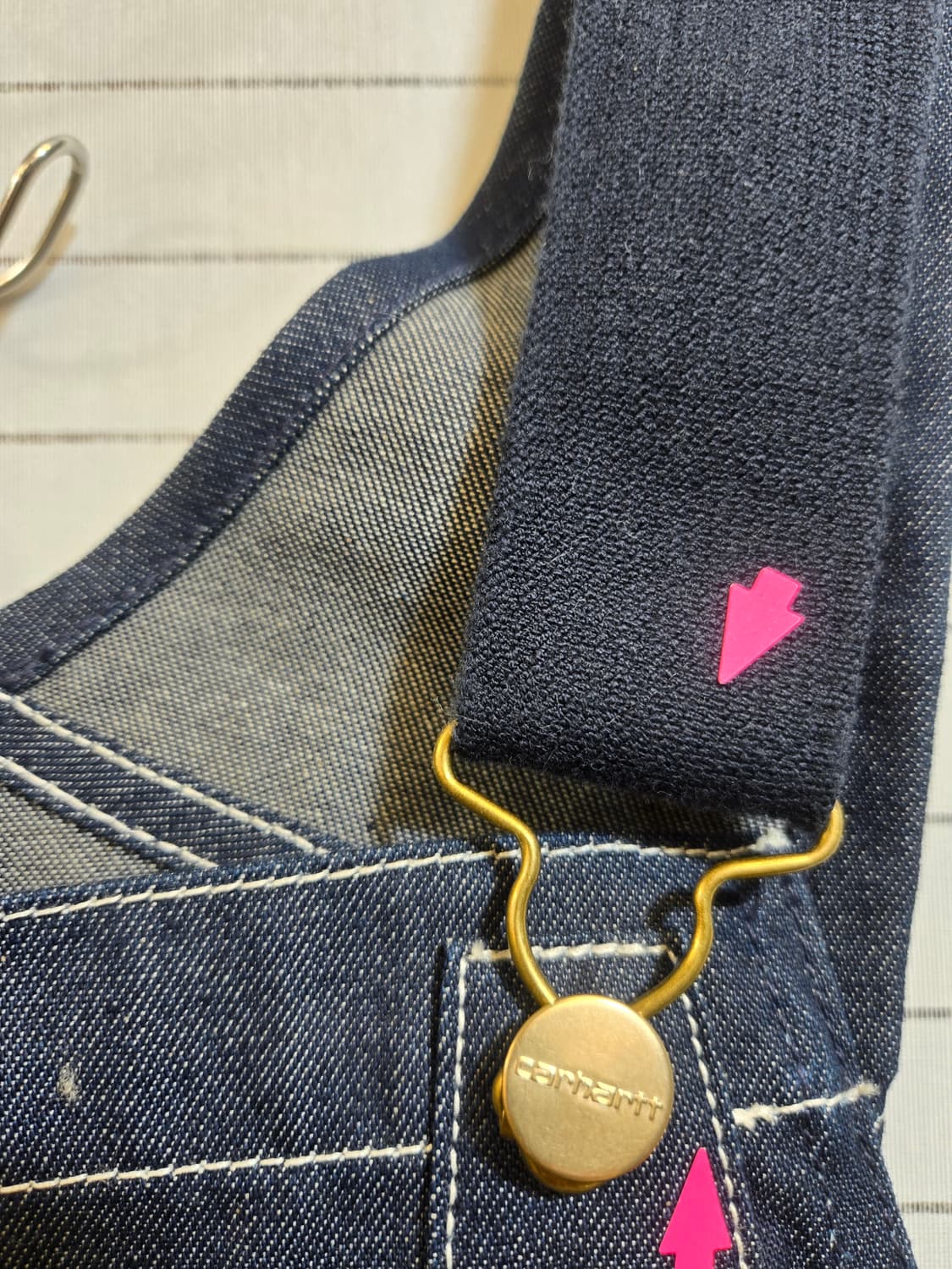 칼하트 데님 오버롤 스스끼 상품이미지3