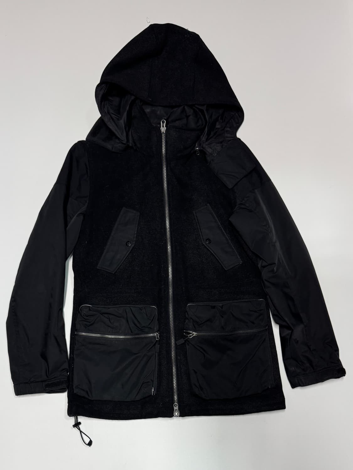 여성 코오롱 스포츠 멀티포켓 사파리 울 후드 자켓 상품이미지1