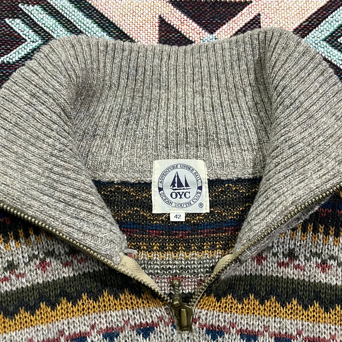 [OYC] 빈티지 페어아일 하프집업 니트 상품이미지4