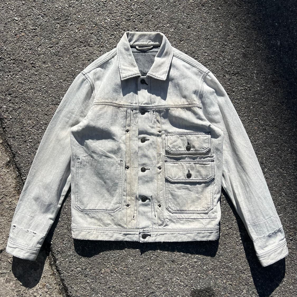디젤 D스페라 빈티지 가공 데님 트러커 자켓 상품이미지1