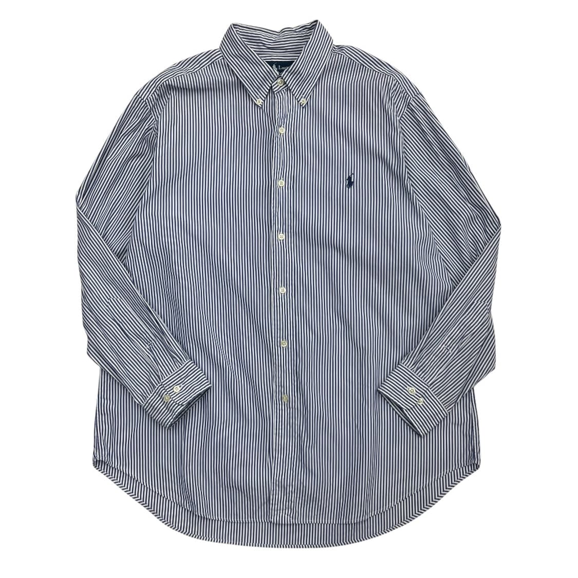 폴로 랄프로렌 네이비포니 네이비 세로 단가라 셔츠 상품이미지2