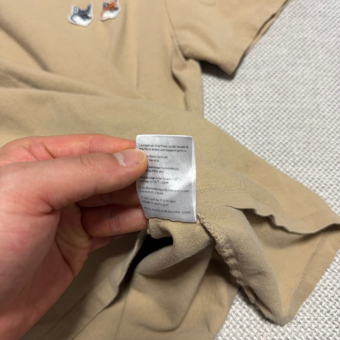 메종키츠네 더블 폭스 패치 반팔티 상품이미지5