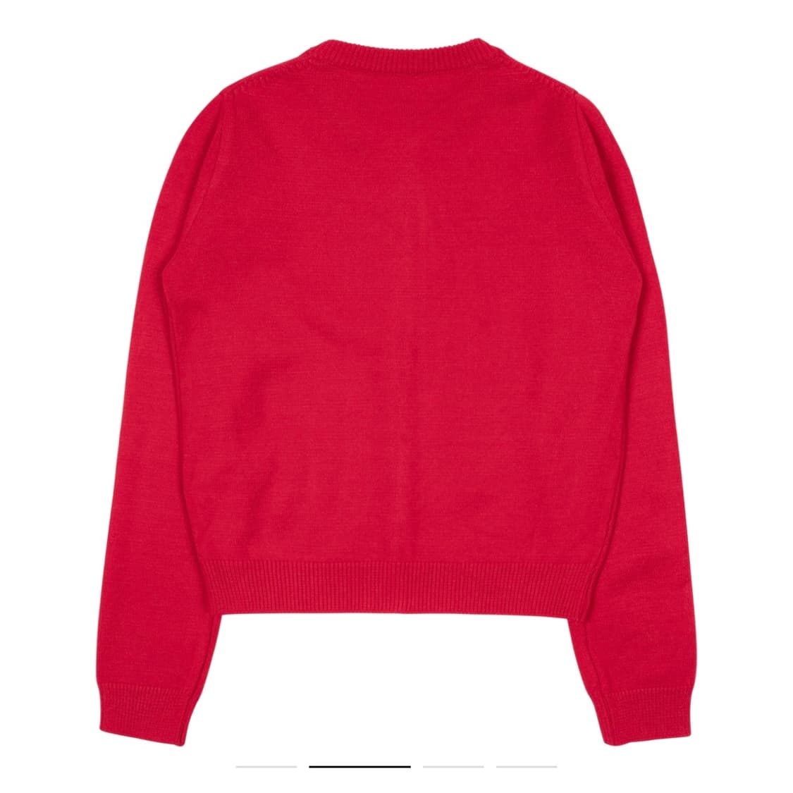 더콜디스트모먼트 미니 로고 니트 가디건 레드 M 상품이미지2