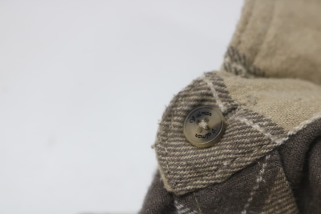 Valman 발만 웨스턴 디테일 샌드 브라운 빅체크 플란넬 셔츠 상품이미지6