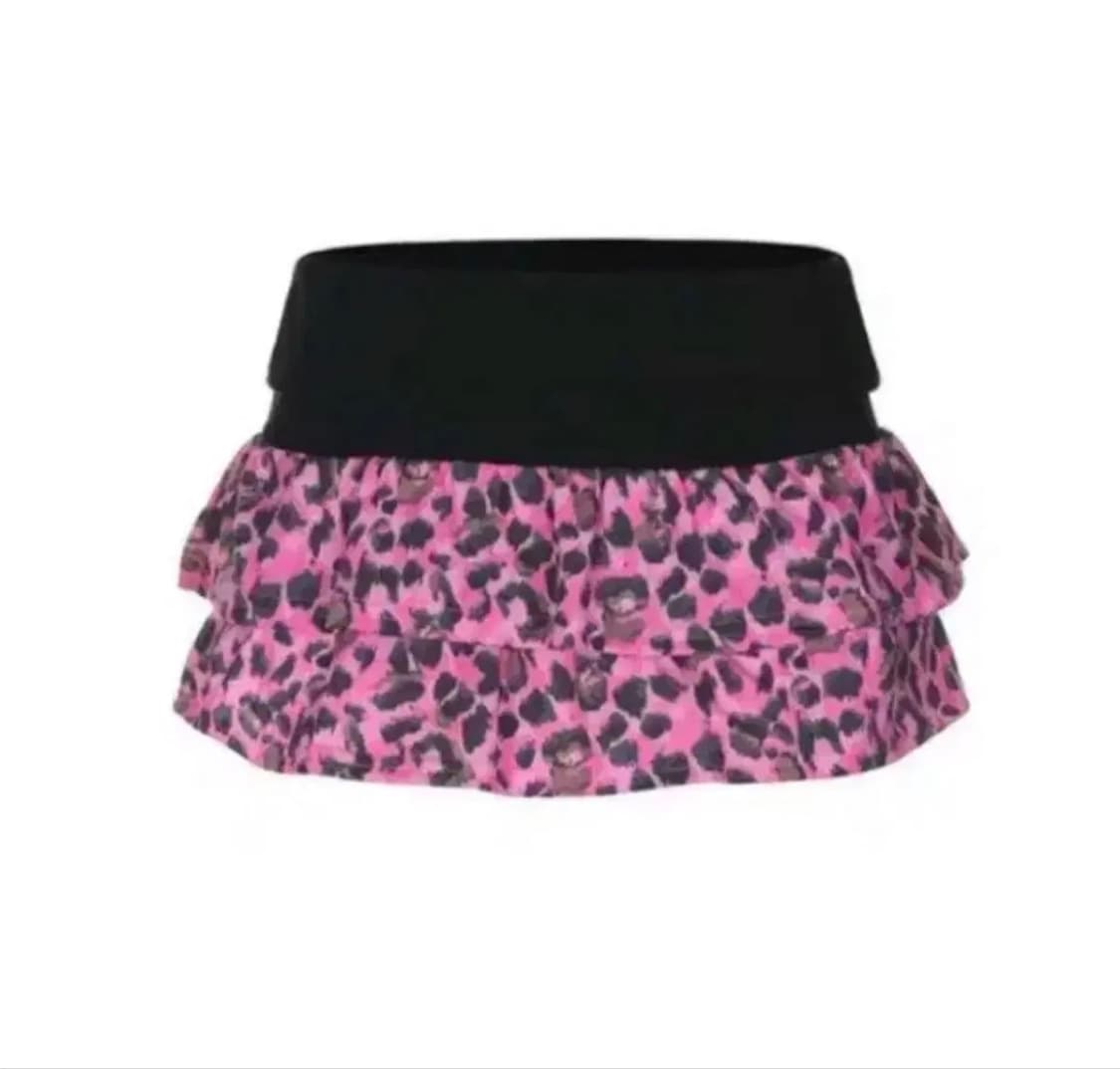 베이비메탈클럽 레오파드 미니 스커트 블랙 갸루 빈티지 오네 히메 상품이미지1