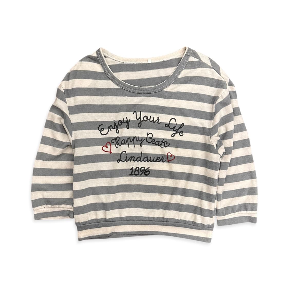 Lettering Stripe Volume Sweatshirt 상품이미지2