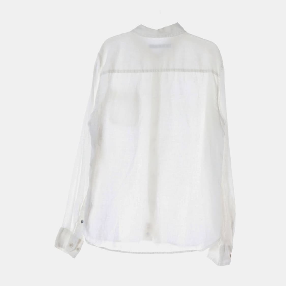 시리즈 마 100 린넨 화이트 포켓 셔츠 L 상품이미지2