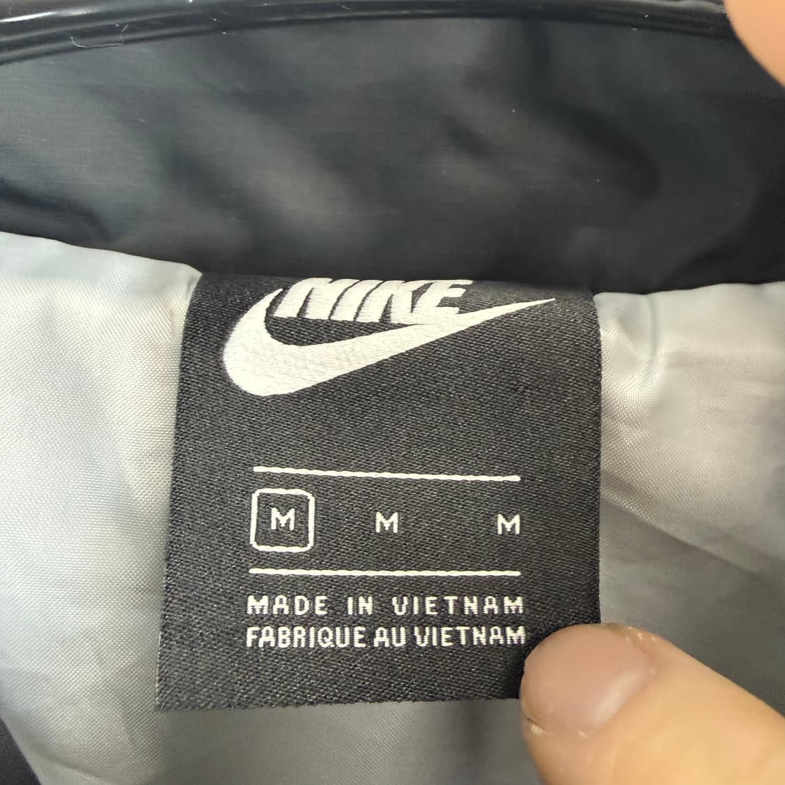 M) 나이키 우먼스 우븐 바람막이 자켓 블랙/화이트 상품이미지3