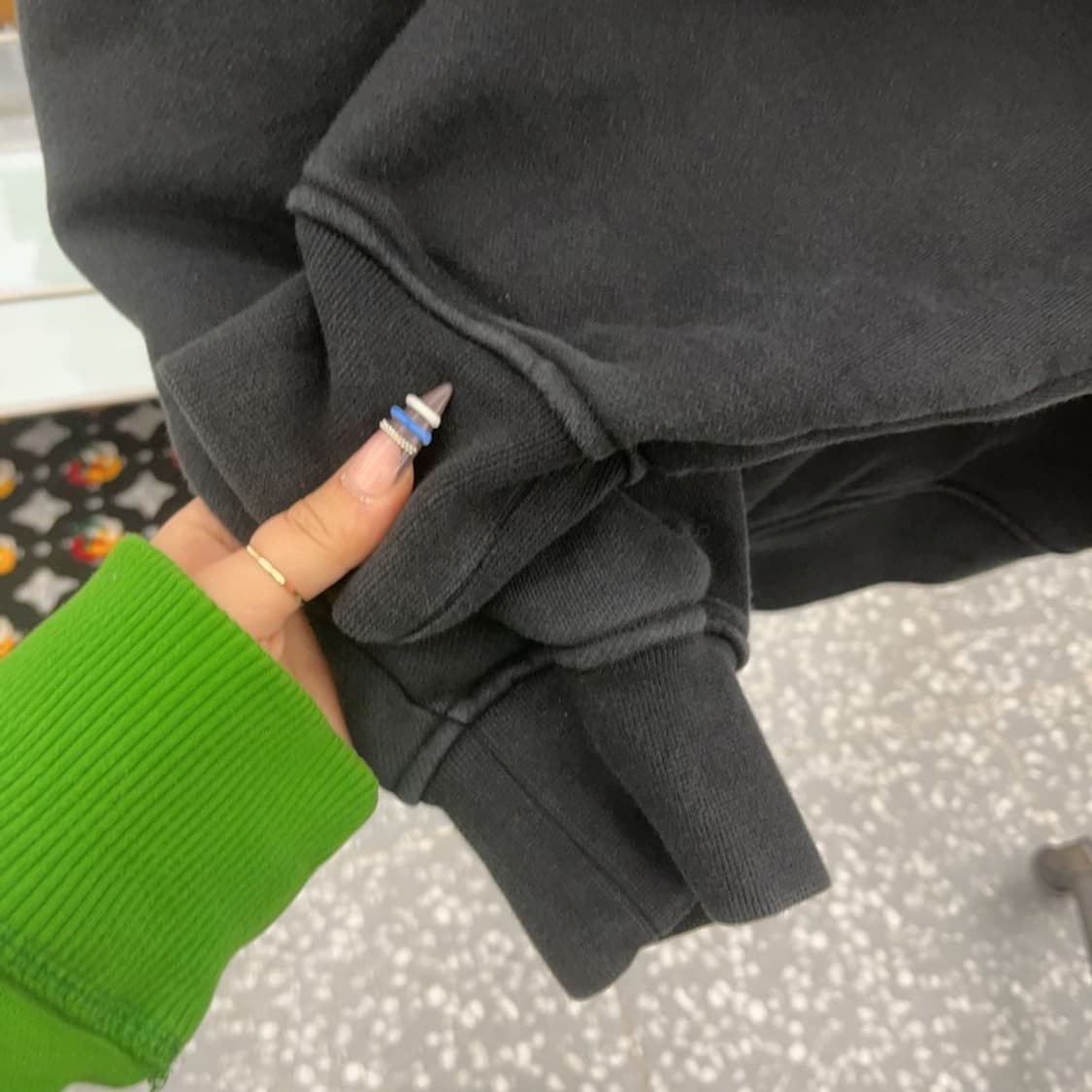 포터리 모던 캐주얼 빈티지 반집업 후드티 110 C07892 상품이미지7