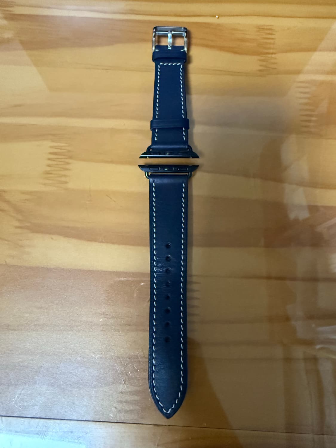 모이브 애플워치 가죽 스트랩 바레니아 블랙 40/41/42mm_S 상품이미지1