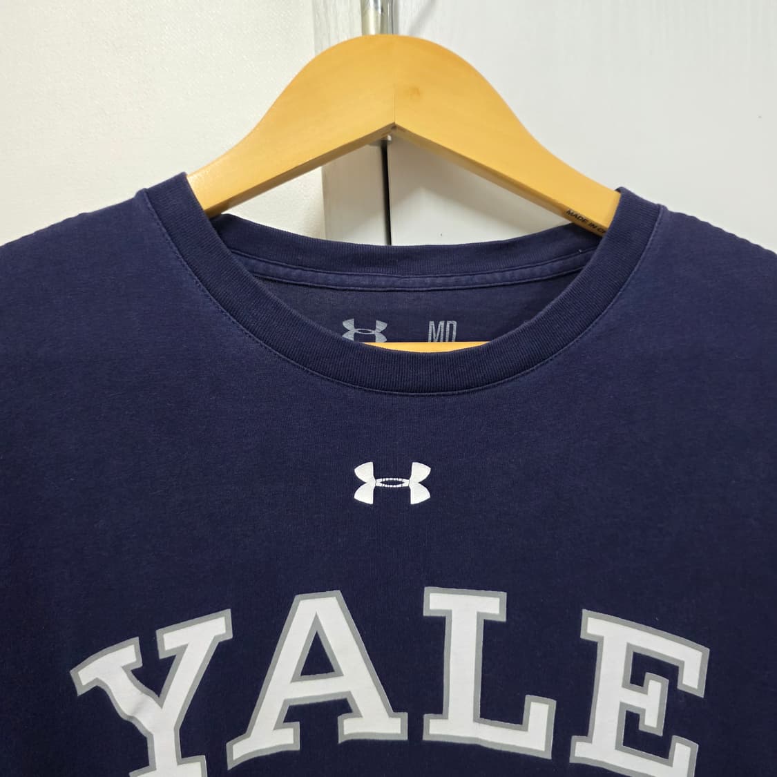 M) 언더아머 예일 YALE 네이비 반팔티셔츠 상품이미지3