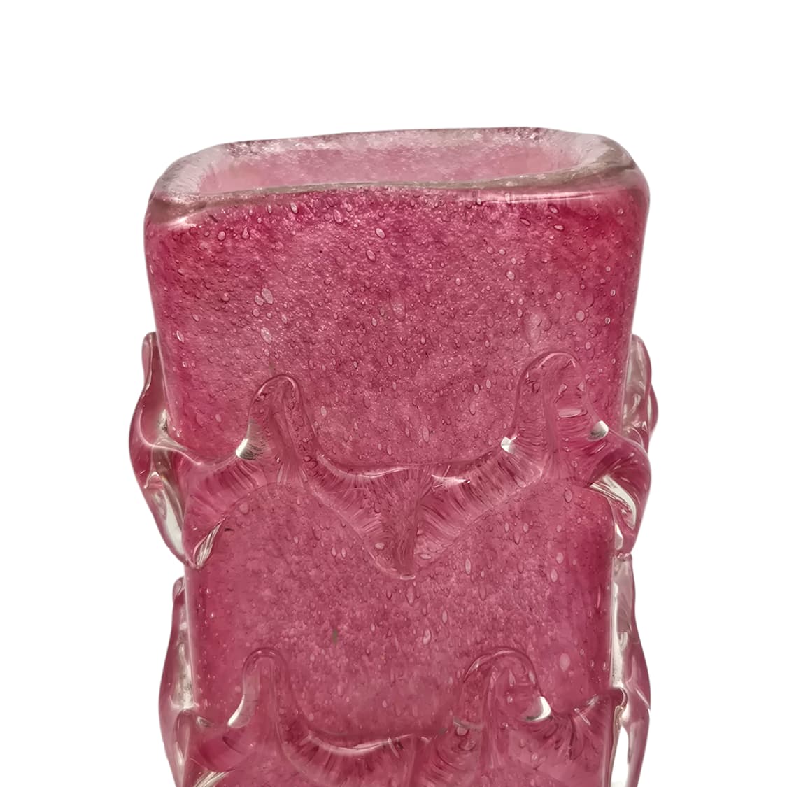 60s 이와타 핸드블로운 핑크 스퀘어 멜팅 조명 상품이미지4