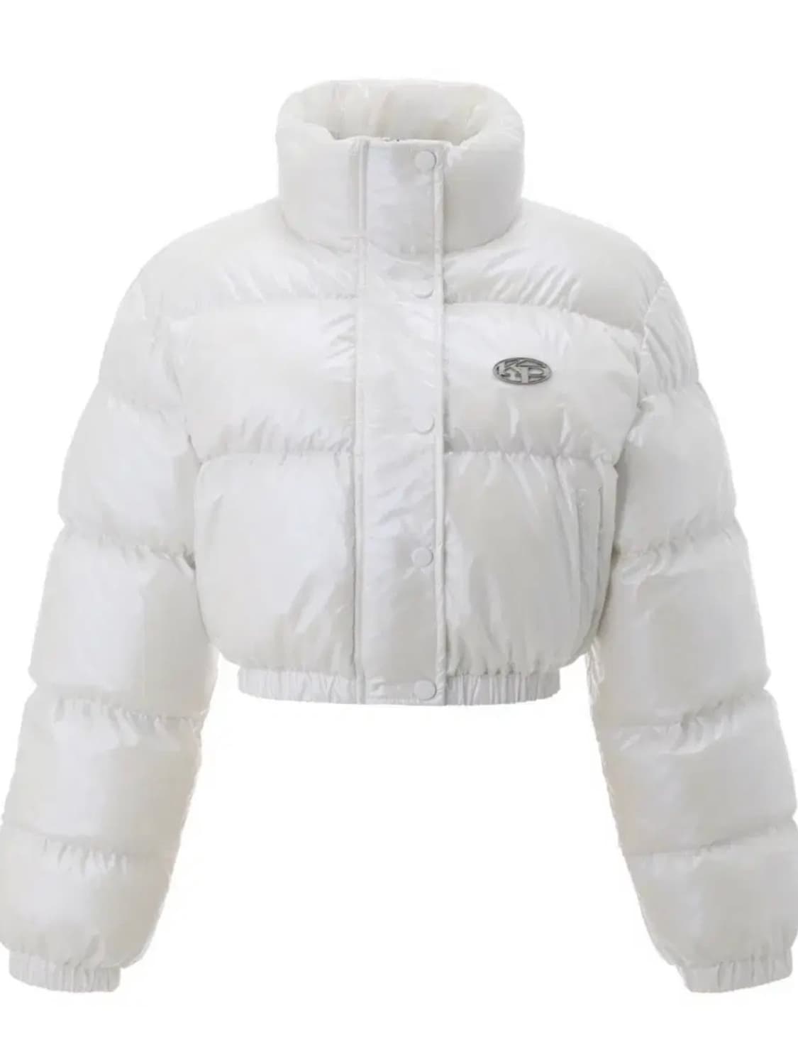 카키포인트패딩Metal Symbol Glossy Padded Jacket 상품이미지5