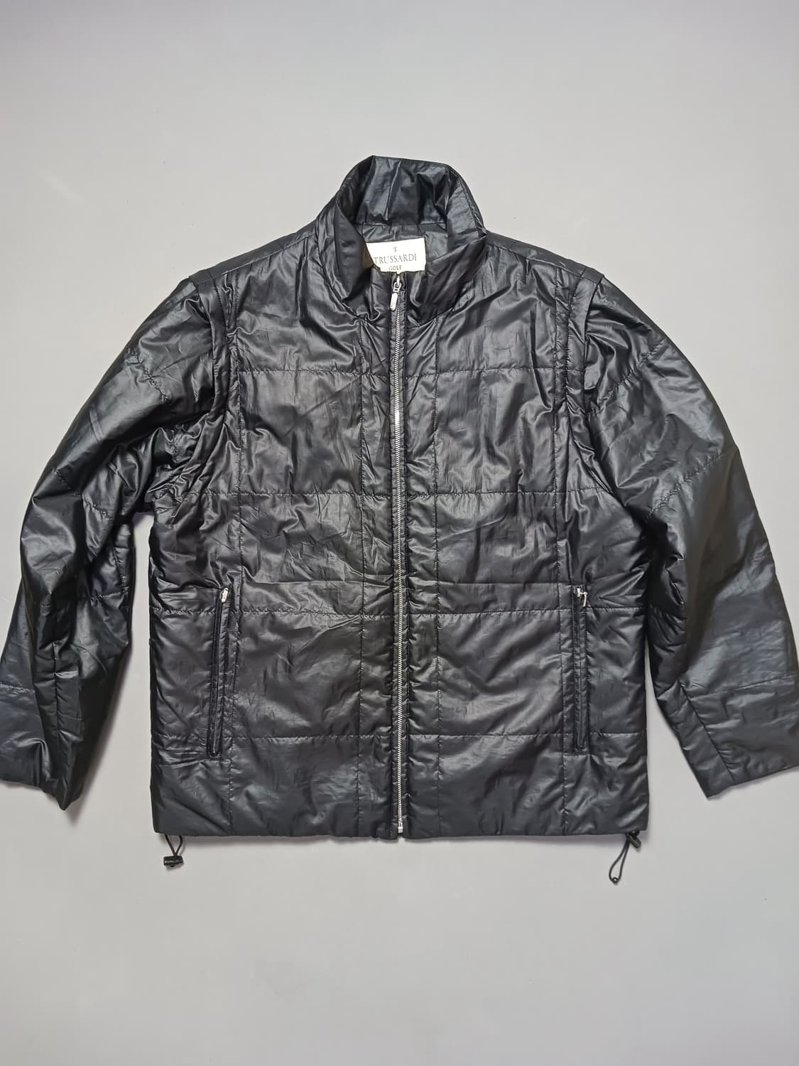 [L] 트루사르디 골프 블랙 경량 퀄팅 베스트 패딩 상품이미지1