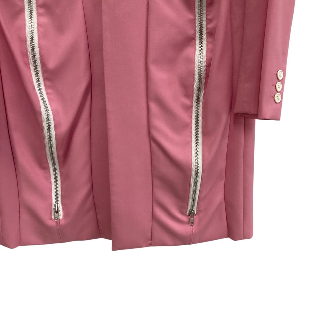 꼼데가르송 옴므플러스 23AW 핑크 지퍼 롱 블레이져 M  상품이미지3