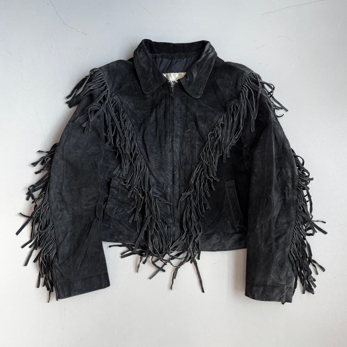리얼레더 90s 프린지 웨스턴 스웨이드 가죽 자켓 상품이미지2