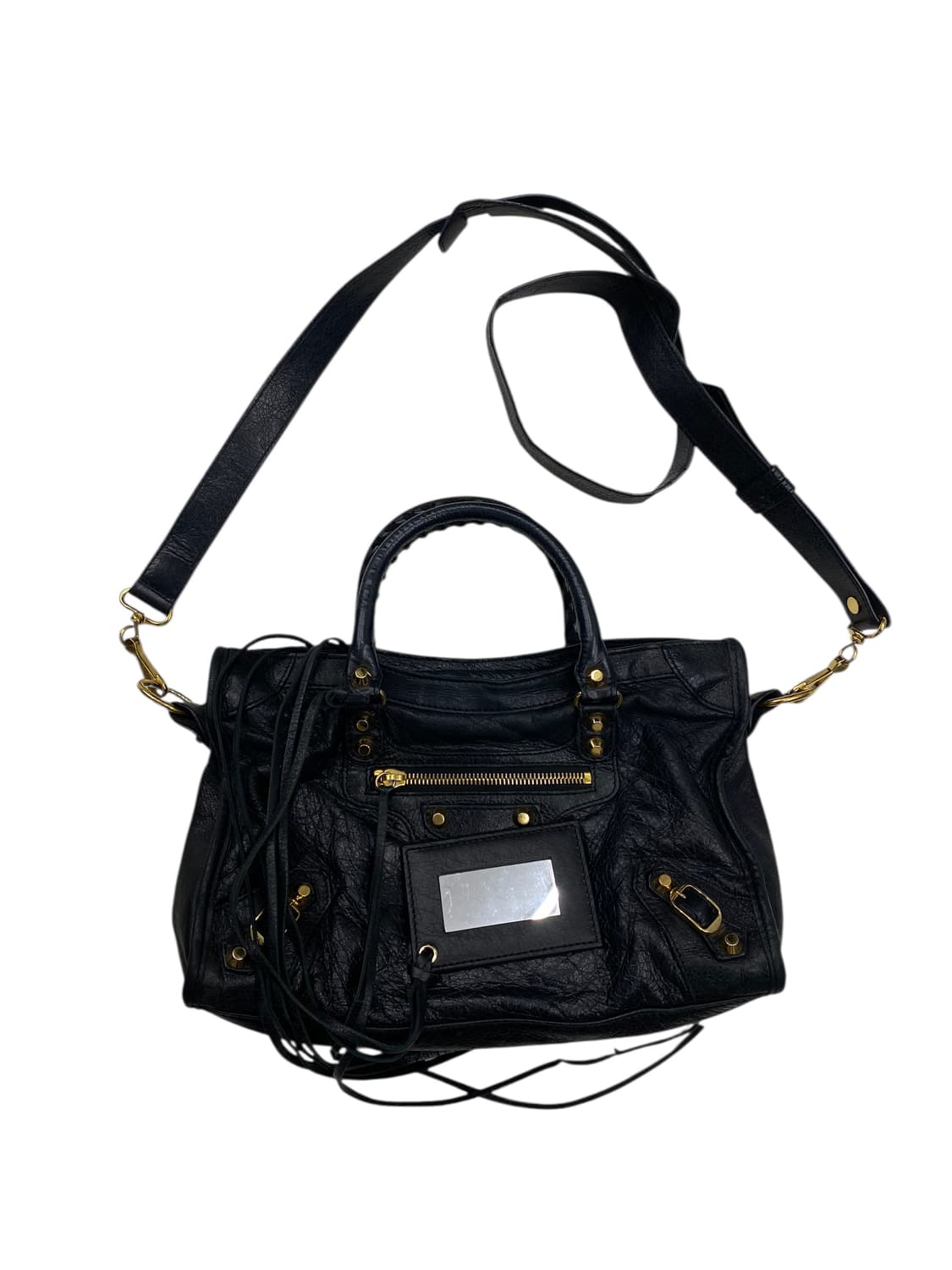 발렌시아가 y2k 쉽스킨 모터백 상품이미지1