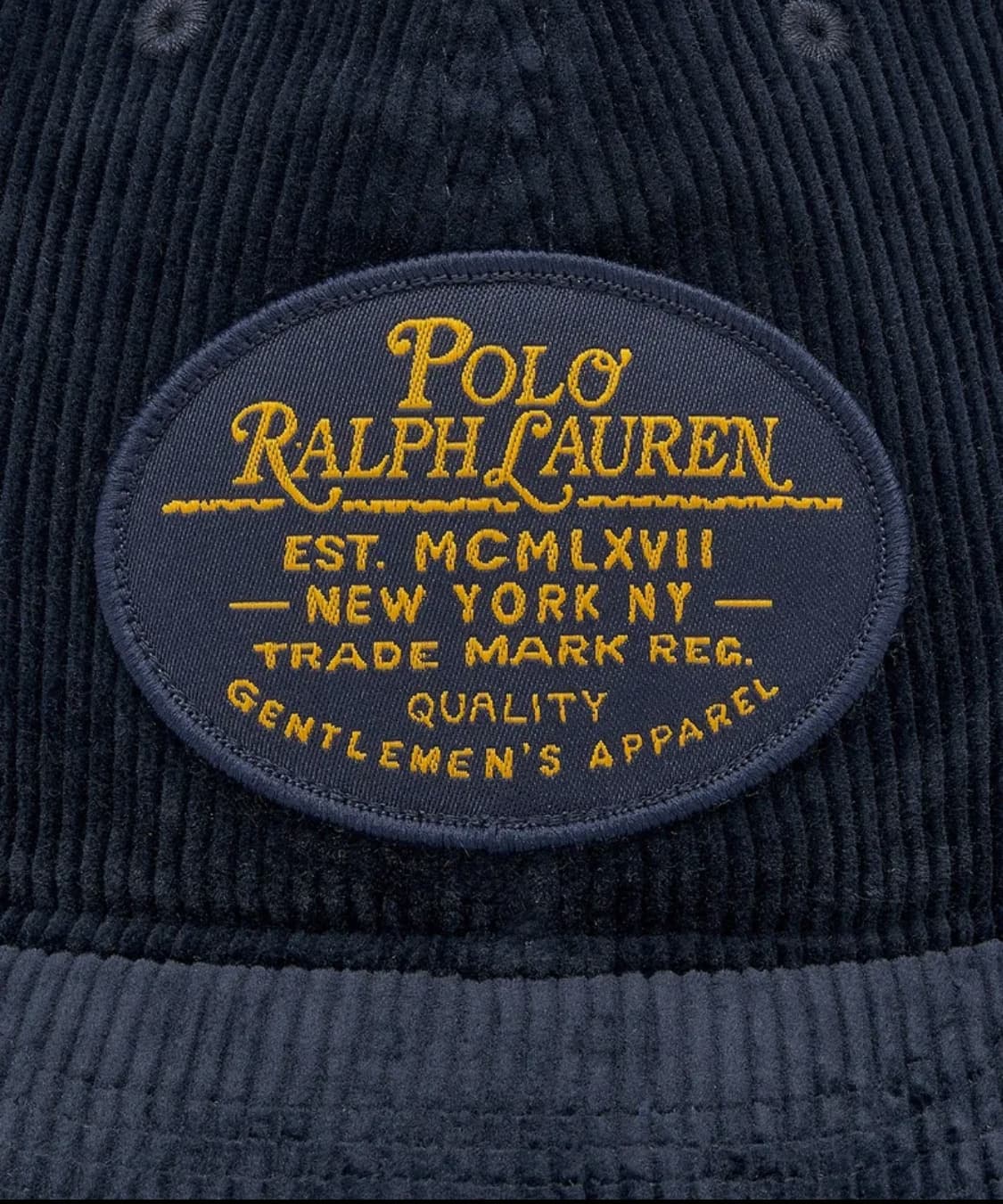 [FREE] 폴로 랄프로렌 로고 패치 코듀로이 볼 캡 네이비 상품이미지10